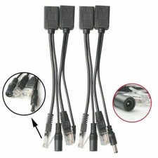 Power Over Ethernet Passive POE RJ45 Injector Splitter Adapter Cable Kit 1 Pair