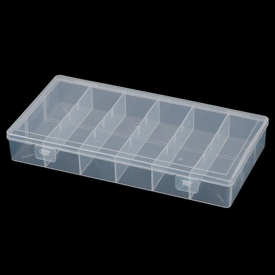 6 Grids Compartment Plastic Storage Box Practical Toolbox Organizer Containe _cn