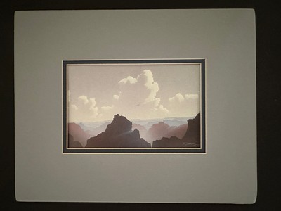 ''CANYON LANDS II''     MATTED PRINT   BY BRIAN SCHADER       NEW
