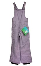 NWT ROXY Girl purple micro plaid Snow Pants Overalls Size S
