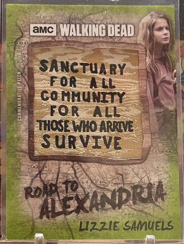 🔥walking Dead Sanctuary Patch Short Print 18/25 Lizzy Samuals 