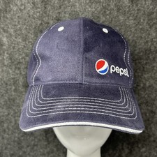 Pepsi Snapback Hat Denim Blue Adjustable Logo Cap Soda Brand Merchandise