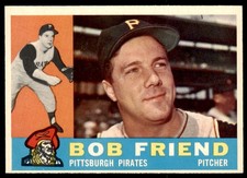 1960 Topps Set Break Bob Friend #437 EX-EXMINT