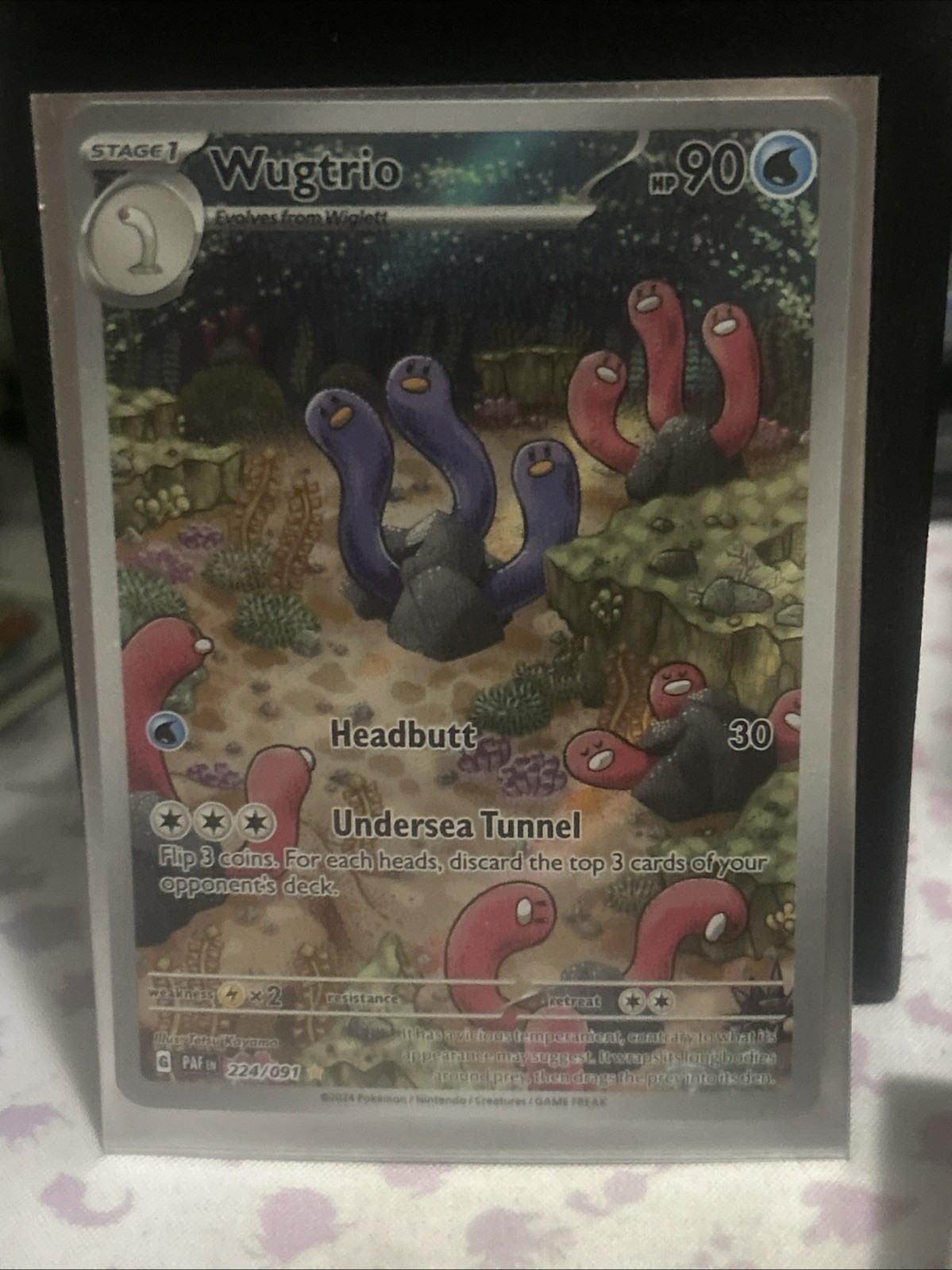 Wugtrio 224/091 Paldean Fates Pokemon NM/M