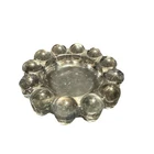 Vtg. Anchor Hocking Boopie Bubble Glass Ashtray Clear Trinket Dish 5”