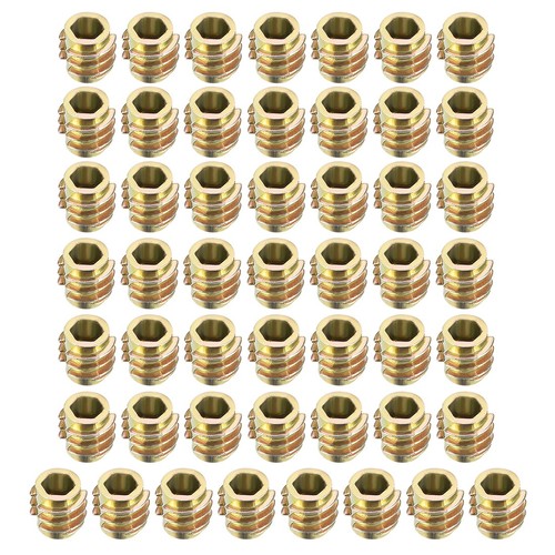 E-Z Lok Inserti Filettati In Zinco Con Flangia Esagonale 1/4-20 - Lunghezza 13mm (Confezione Da 100) - 4