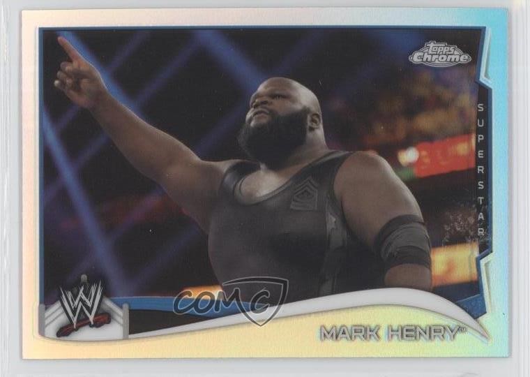 2014 Topps Chrome WWE Refractor Mark Henry #81 0a1