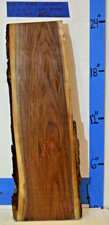  GORGEOUS Black Walnut Live Edge, Grade 4 - 24x8x1.67 - Dried  Planed EB8-19