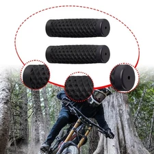 2 Pieces Bike Handlebar Grips Rubber Protector Ergonomic Comfortable Bicycle