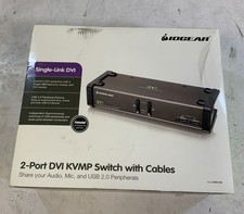 NEW - IOGEAR GCS1102 2-Port DVI KVM Switch with Cables J5A