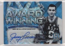2018 Panini Spectra Award-Winning Neon Blue Prizm /60 Jerry Lucas Auto HOF 5h9