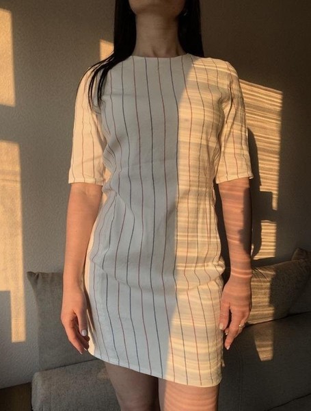 Women Bruuns Bazaar Dress White Linen 34 / XS / 42