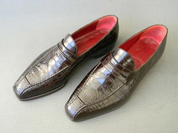 Women Loafers Brown Leather 43