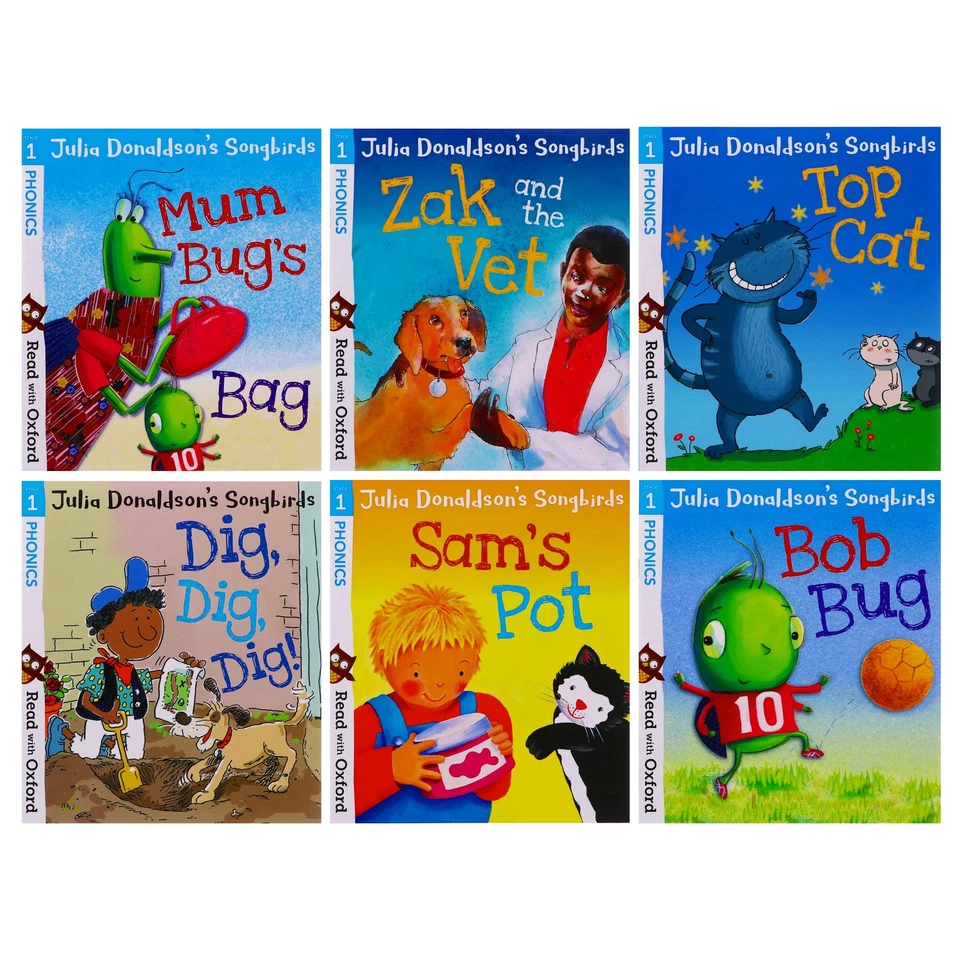 Julia Donaldson Songbird Phonics Read with Oxford Stages 1-4 36 Book -Age 0-5-PB - Image 4 of 4