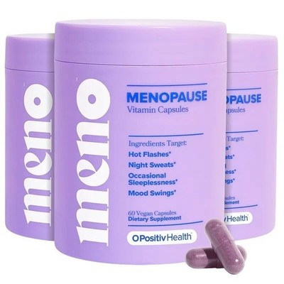 NEW 3PCS O Positiv Vitamins for Menopause - (Hormone-Free), 60 Count