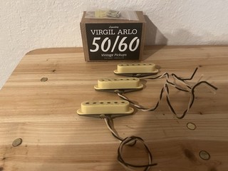 50/60 Virgil Arlo Strat Pickups. 1950s/60s Hybrid Set. Fits Fender Stratocaster.