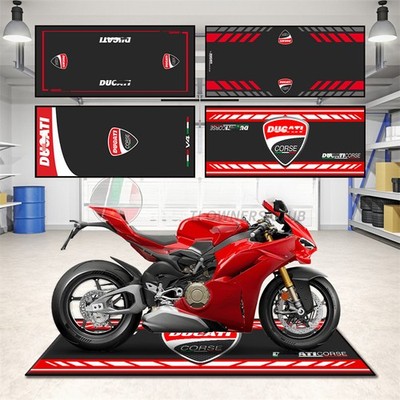 For Ducati Motorcycle Garage Pit Mat Workshop Factory Parking Carpet 220*80cm 