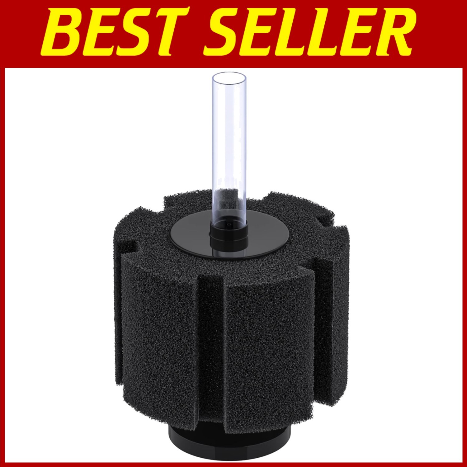 Silent Detachable Betta Sponge Filter with Nano Air Stone for Large Aquariums