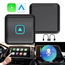 WIFI Wireless Carplay AI box Android Auto Adapter Intelligent Voice Plug and Use
