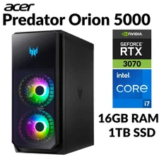 Acer Predator Orion Gaming Desktop GeForce RTX 3070 Intel i7-13700F 16GB RAM 1TB