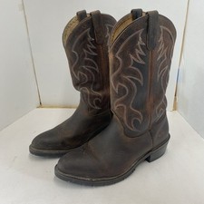 Double H AG7 WORK WESTERN COWBOY BOOTS 9 3E MADE IN USA