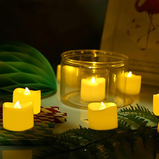 12 Lumini Candele LED, Candele Senza Fiamma Con Batterie Adatte per Decorazione 