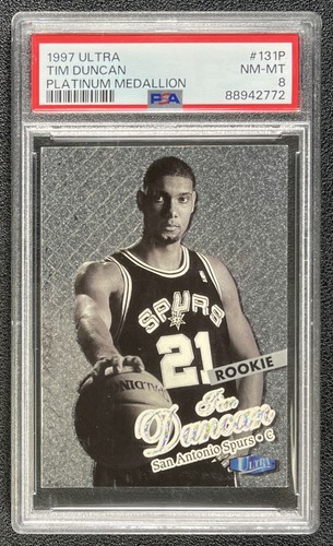 Tim Duncan [Platinum Medallion] #131P 1997 Ultra card