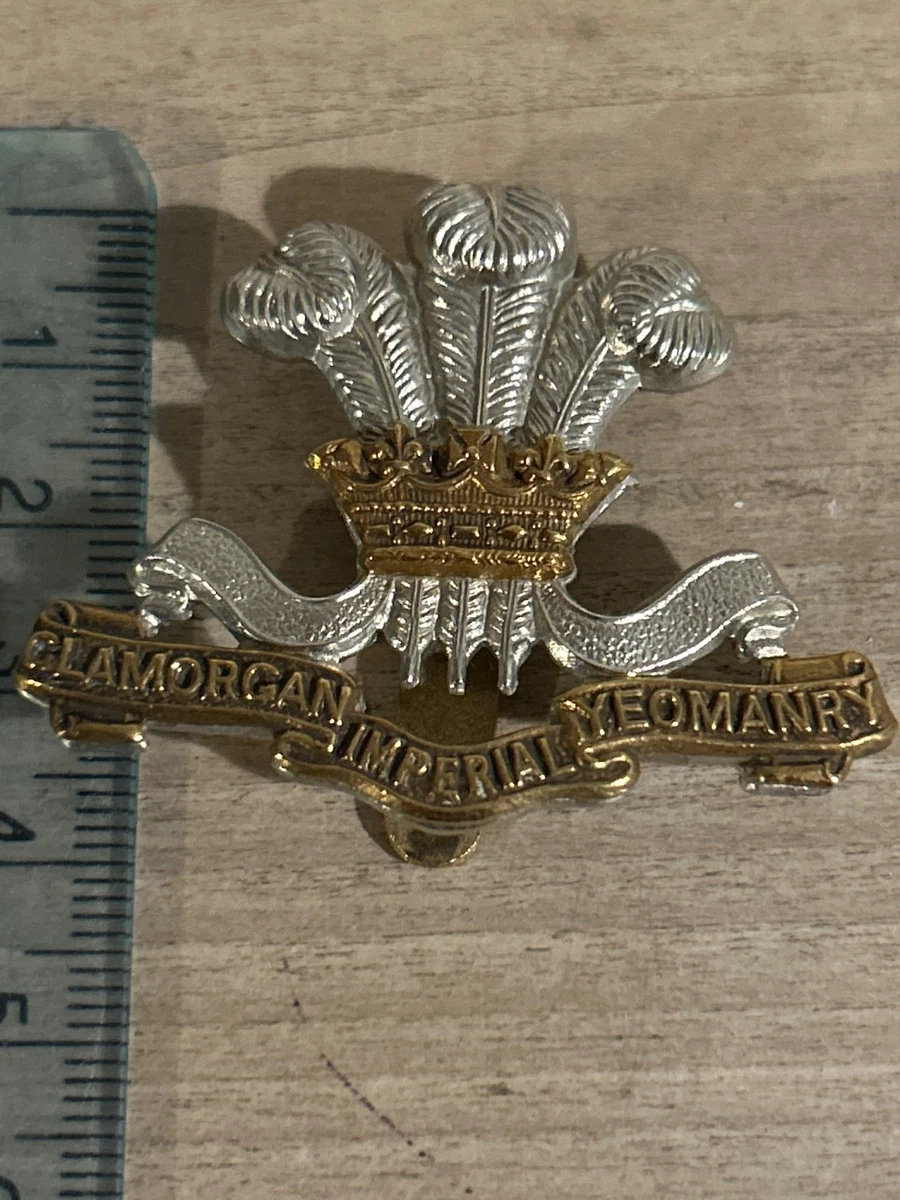 British army Glamorgan Imperial Yeomanry cap badge