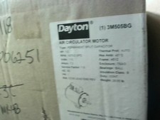 Dayton 3M505BG Luftzirkulator Motor 1/2HP 115V 1775RPM 2-Gang Neu In OVP