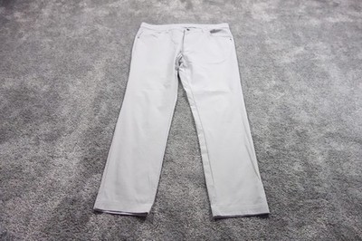 Adidas Pants Mens 34 Beige Chino Adicross Performance Golf Stretch