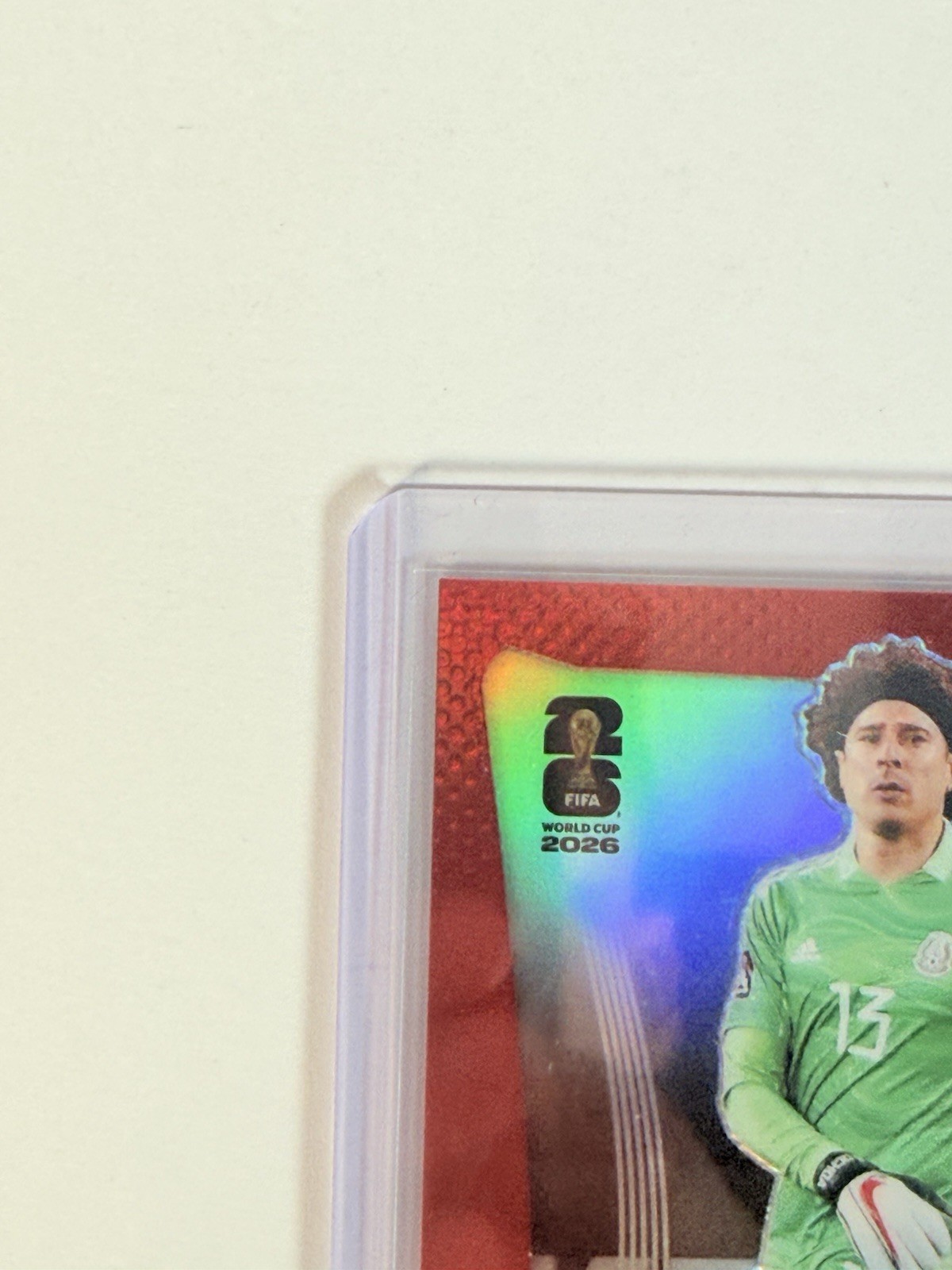 2026 Prizm FIFA World Cup Guillermo Ochoa Red Auto Numbered /49 Six world cups! view 2