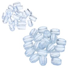 1Set/20Pcs 4mm ID Kitchen Sink Rack Feet w 20Pcs Bumpers Cover Clear
