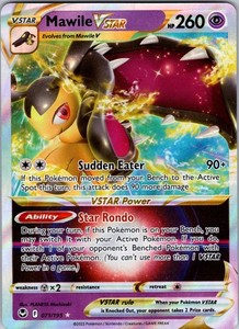 mawile vstar pokemon card price V & 070/195- Silver Tempest - Ultra Rare Lot your opponent takes 2 Prize cards Mawile VSTAR FA Silver Tempest