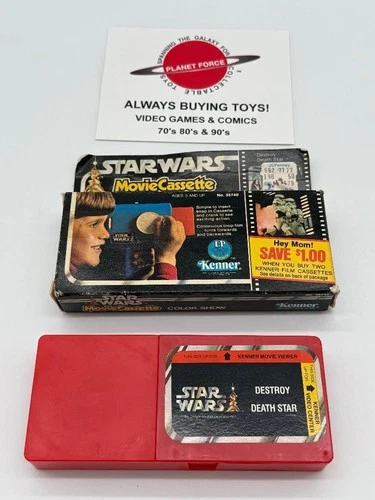1978 Movie Cassette Color Show Destroy Death Star Complete w/ Box Star Wars