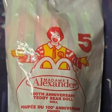 Madame Alexander 100th Anniversary Teddy Bear Doll McDonald  s 5 2002