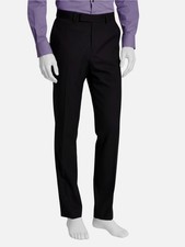 Kenneth Cole Reaction Men Black Slim-Fit Suit Dress Suit Pants Size 30W 32L
