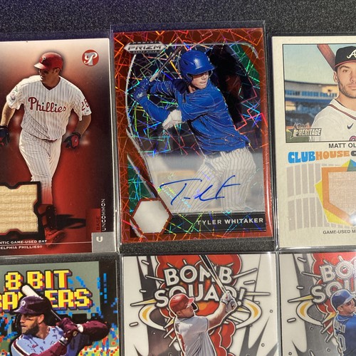MLB 25 Card Lot Patch Auto Inserts, Panini, Upper Deck, Topps, Rookie Game Used - Picture 4 of 20