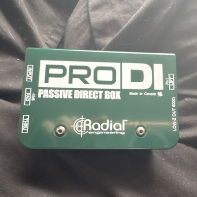 Radial Engineering ProDI Passive Direct Box Professional Audio MPN: ProDI