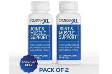 2Pack Omega XL 300 Capsules-Green Lipped Mussel Joint  Muscle Relief Supplement