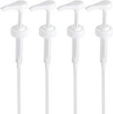 4 Packs Gallon Pump Dispenser, Leak Proof Dispenser for Hand Soap, Detergent