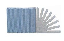 Standard Zebra 80/80 Grit Blue Center Cushioned Beauty Salon Nail Files