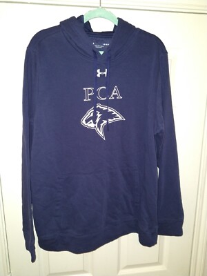 Under Armour PCA Blue Loose Pullover Hoodie Men's sz Large