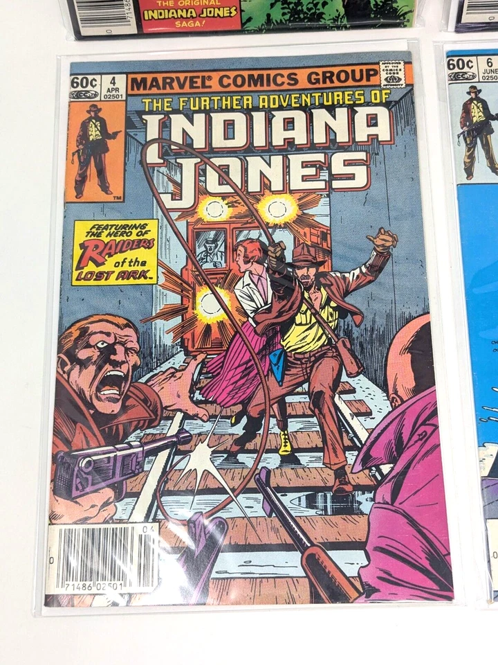 Indiana Jones #2, 4, 6, 7, 9 y Raiders of the Lost Ark #1 Lote de 6 cómics de Marvel Foto 4 de 4