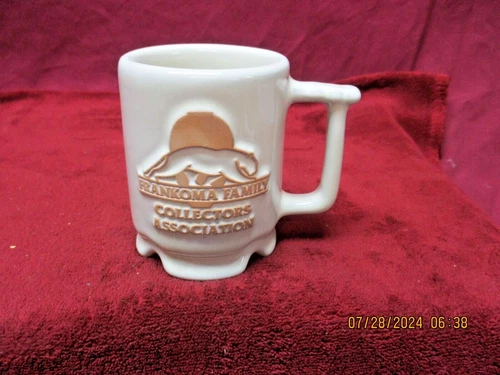 Vintage Frankoma  Pottery, #C1, FFCA Mug, White Sand