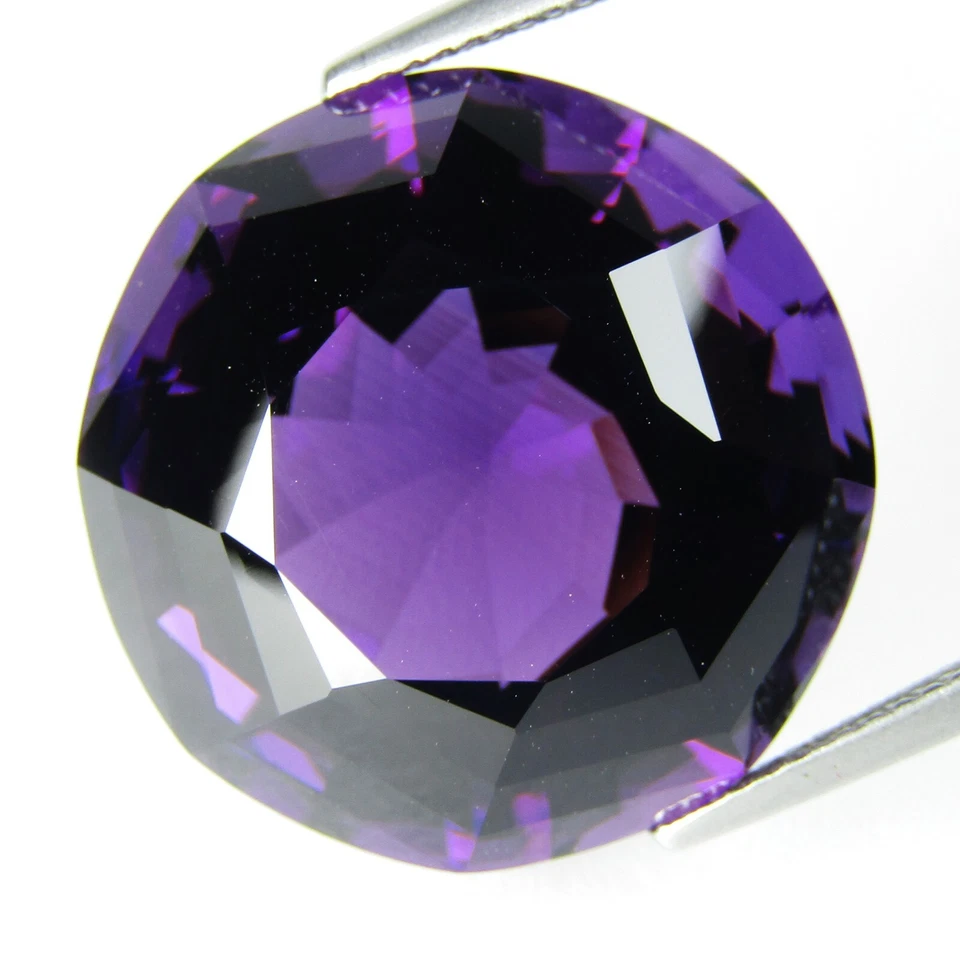 34.50Cts Excelente Amatista Natural 21mm Redondo Corte Espiral Piedra Preciosa Suelta Ref VDO Foto 4 de 4