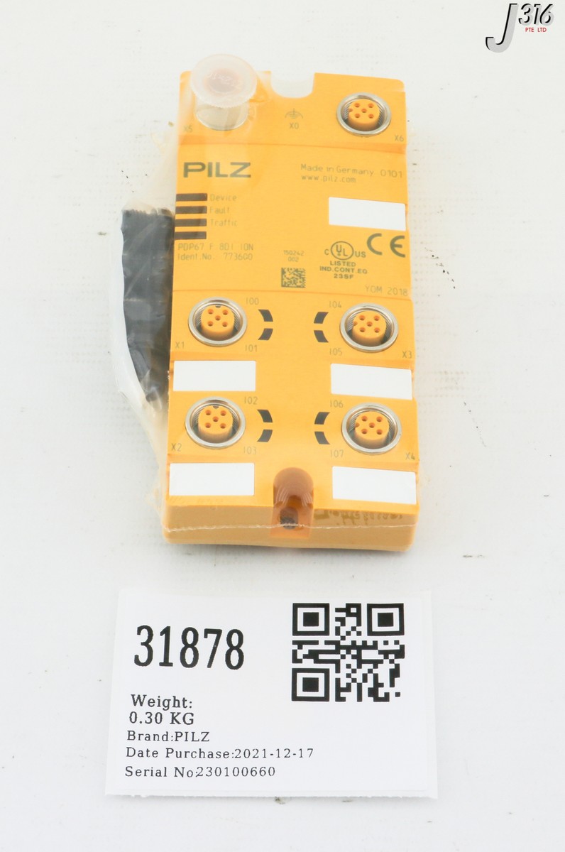 意志の力 31878 PILZ MUSHROOM DECENTRALIZED INPUT MODULE, 773600 (NEW) PDP67