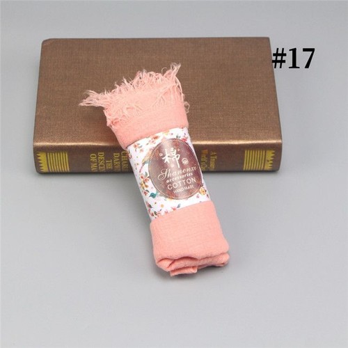 Muslim Crinkle Shawls Wraps -70*180CM Soft Cotton Headscarf Islamic Hijab Scarf - Picture 26 of 52