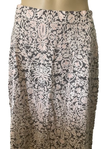 Skirt Sz Small Women Hand Boho Floral A Line Skirt Flat Front Cotton Handmade - Picture 3 of 14