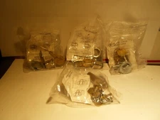 FOUR NOS National Cabinet Lock C8052 Cam Lock, Stock Lock & Keys