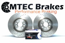 VW GOLF MK5 3.2 R32 4motion FRONT PERFORMANCE BRAKE DISCS & MTEC PADS 345mm